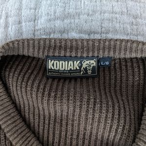 Olive drab Kodiak sweater size L